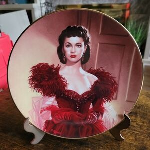 Decorative Plate with Scarlett O'Hara